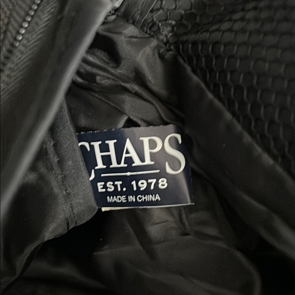 Chaps Black Duffel Canvas Bag - Picture 7 of 10